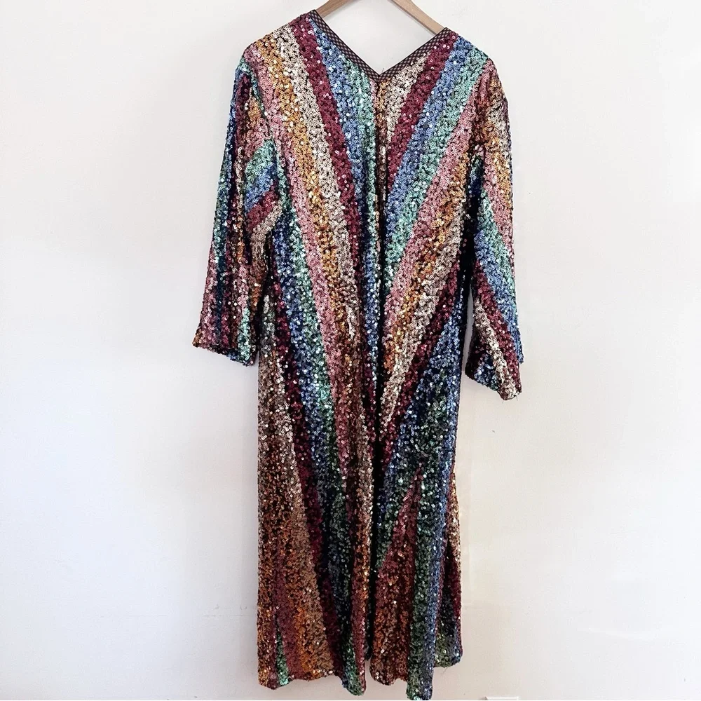 Free People Sequin Prism Robe